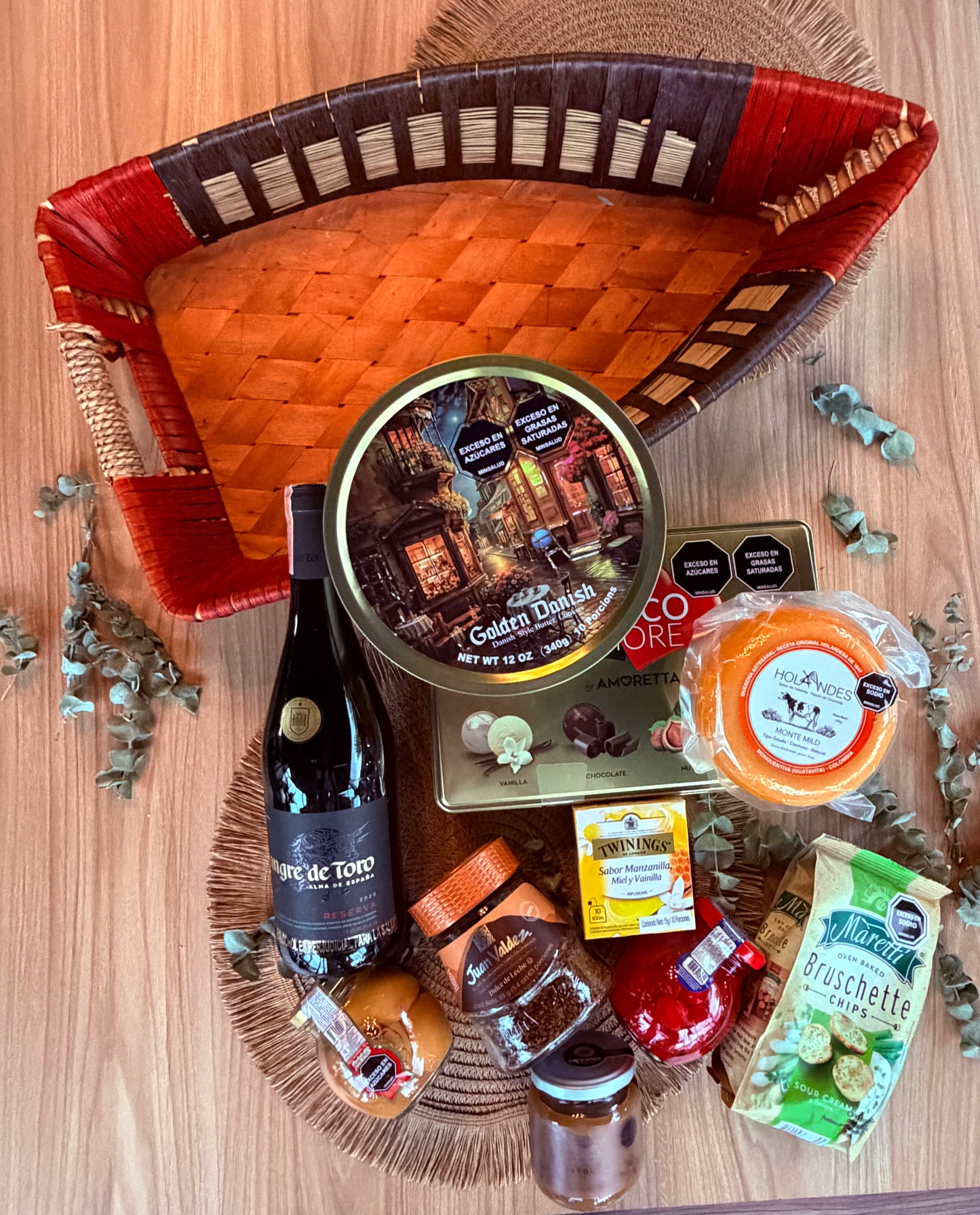 Cesta especial bandeja decorativa